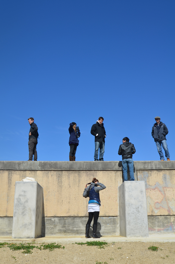 Floodwall at Lake Pontchatrain.